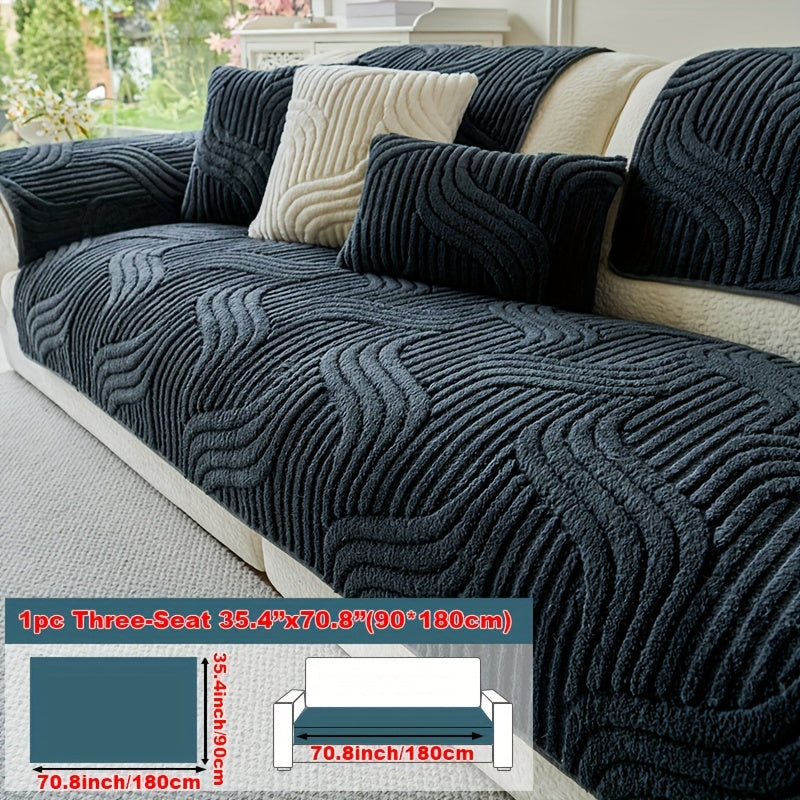 Plush Non-Slip Sofa Cover