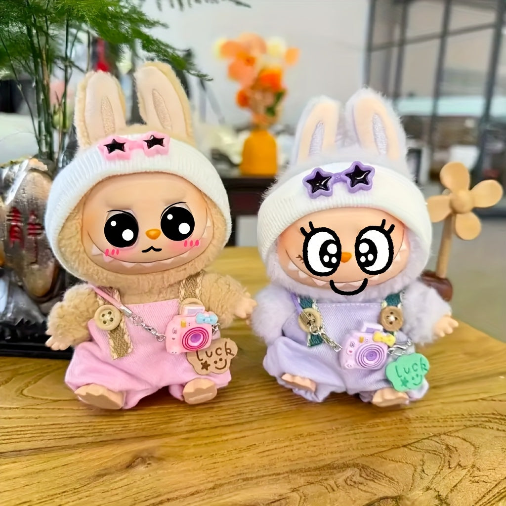 2pcs/4pcs BUBU Accessories. Mini Travel Suitcase Dollhouse Miniature Model Scene Props, OB11 Scene Decorations, Bubu Small Accessories Keychain Pendant Doll Ornament DIY Decoration Bottle Thermos Camera Bag Mini Figure Hanging Gifts for Festivals