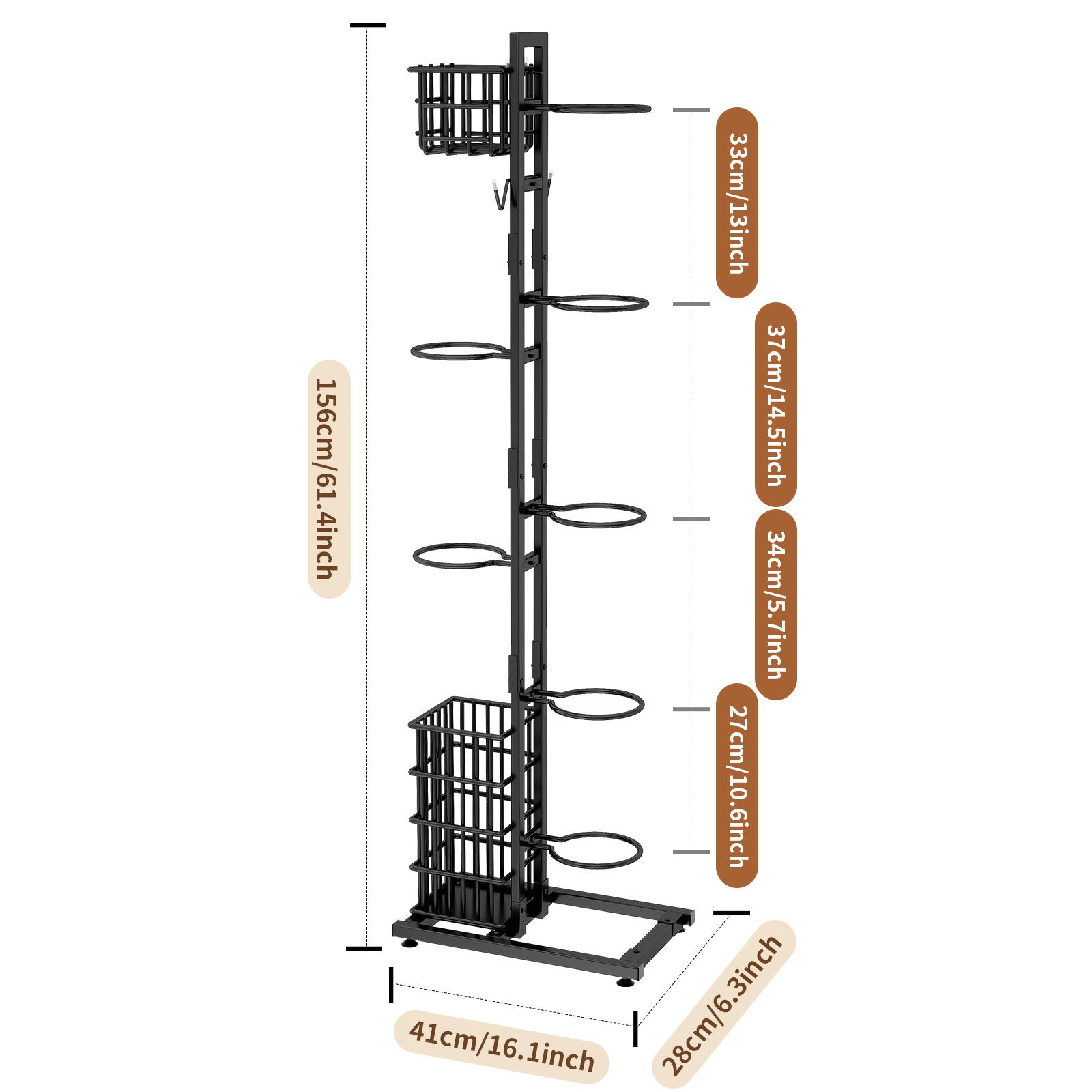 Hat Racks Ball Storage Rack Multi-Layer Basketball Organizer Rack