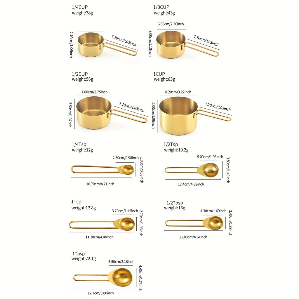Stainless Steel Measuring Set