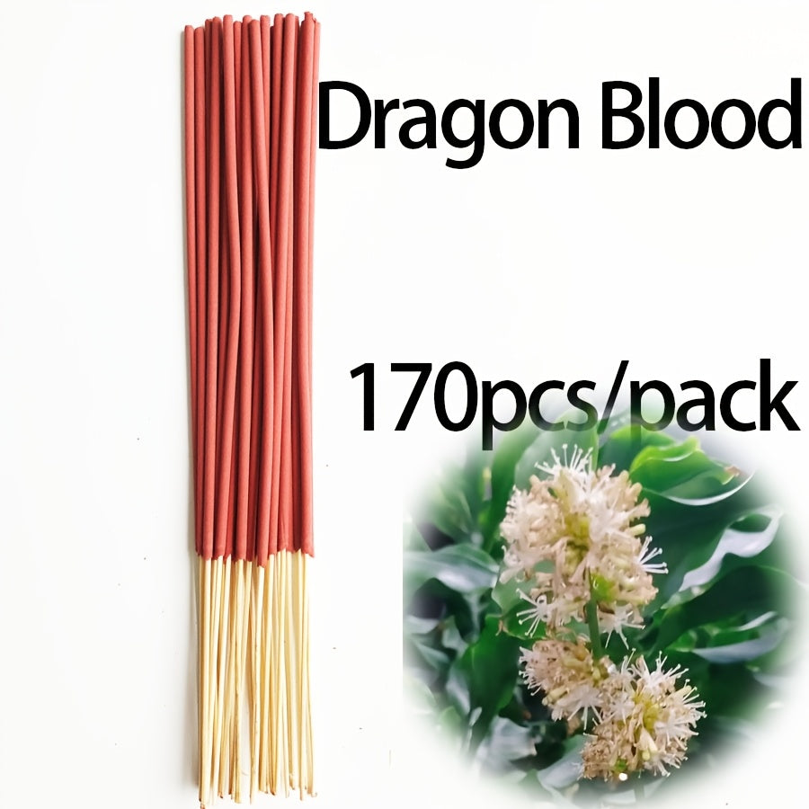 11 Styles of Clean, Low-Powder 22cm Flower and Wooden Handmade Bamboo Sticks Incense, Optional with Jasmine Mint White Sage Rose Lavender Sandalwood Lemongrass Dragon Blood Flower Frankincense Cherry Blossom Vanilla Mixed Scents, Suitable for Home Hotel O
