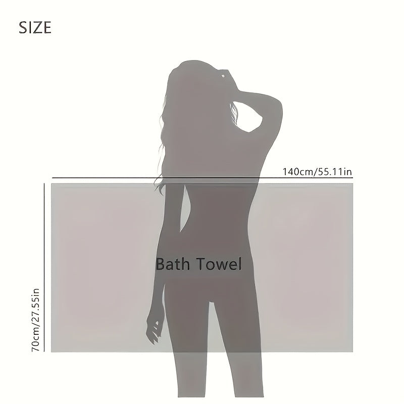 Microfiber Super Soft Absorbent Bath Towel Set (1/2 Pack), (69.34 x 138.96cm) Lightweight and quick-drying bath towel for body, sports, yoga, SPA, fitness