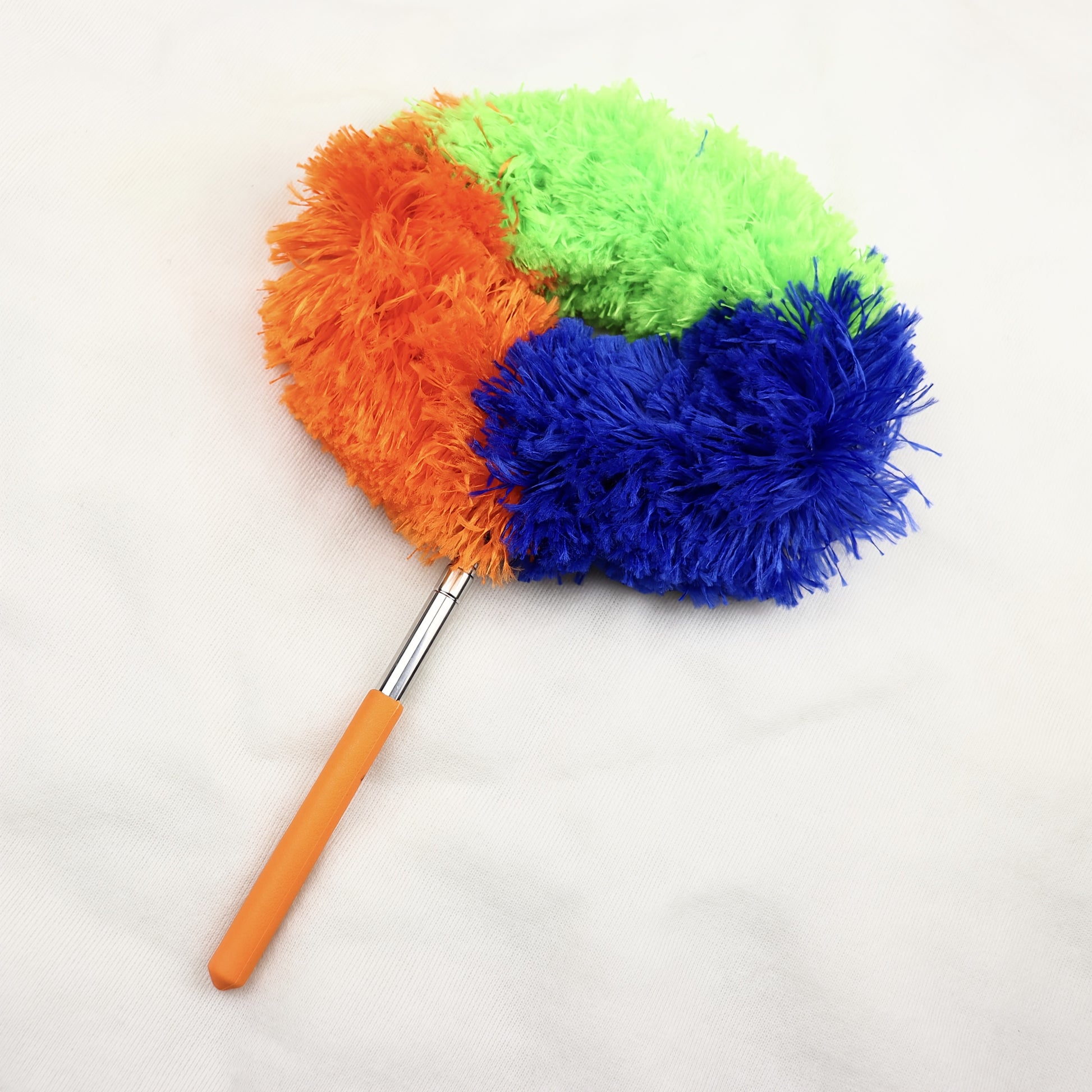 Versatile Microfiber Duster with Extendable Pole - Washable & Reusable for High Ceilings, Fans, Furniture & Cars - Ideal for Bedroom, Living Room & Kitchen Cleaning