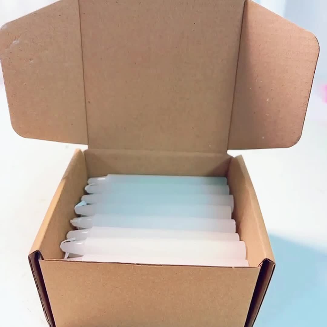 Set of 31 White Spell& Chime - Premium Mini Taper Candles for Rituals, Prayer, Birthdays, Meditation, Altar- 10.16 cm Tall, Unscented(White)