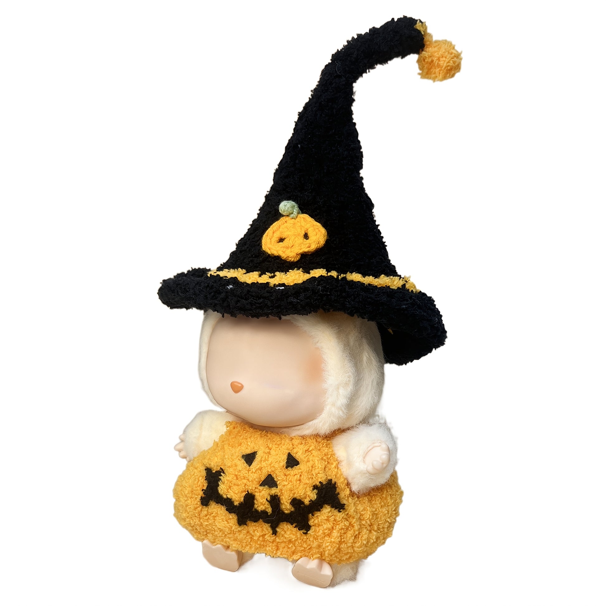 No Doll Included, labubu Doll Clothes & Accessories | Labubu High-End Fashion Clothing and Accessories, Pure Handwoven Halloween Pumpkin, Cute Chic. Suitable for Labubu V1/V2/V3