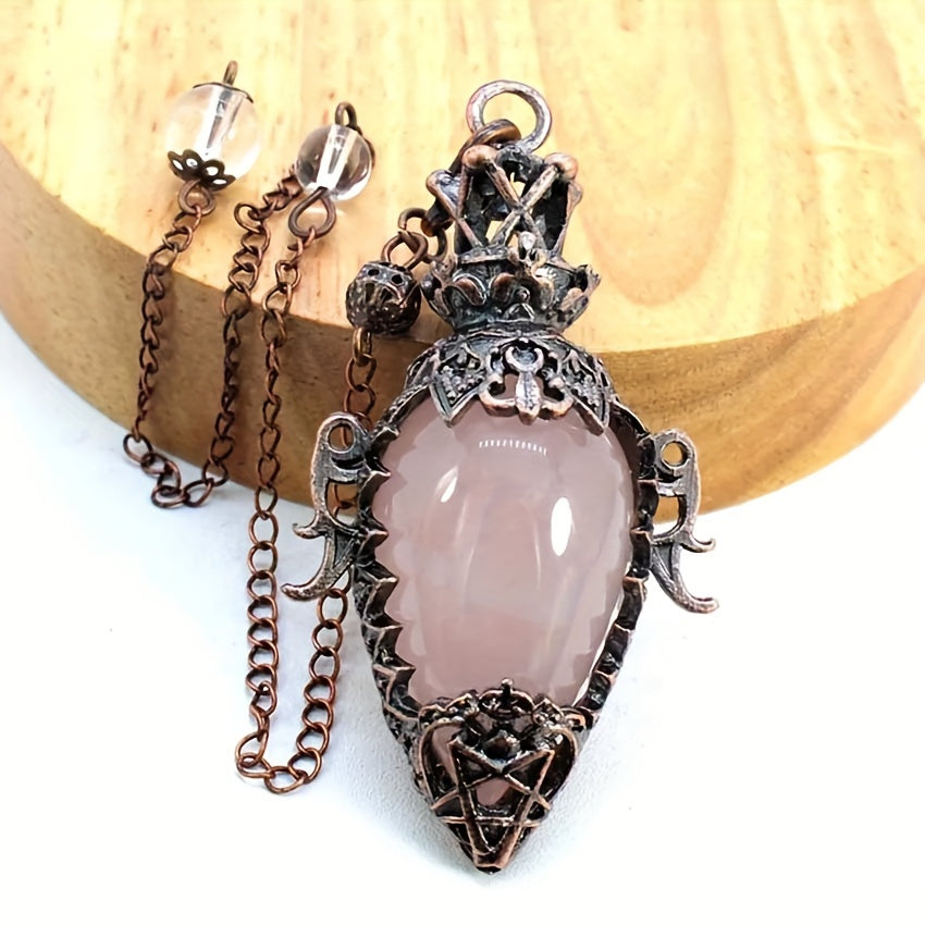 1pc Artificial Crystal Gemstone Hollow Bottle Shape Suitable for Home Fortune Telling Game Quartz Pendant, Ornament Home Office Desktop Decoration Crafts New Year, Valentine's Day, Easter Gift Small Statue Ornaments