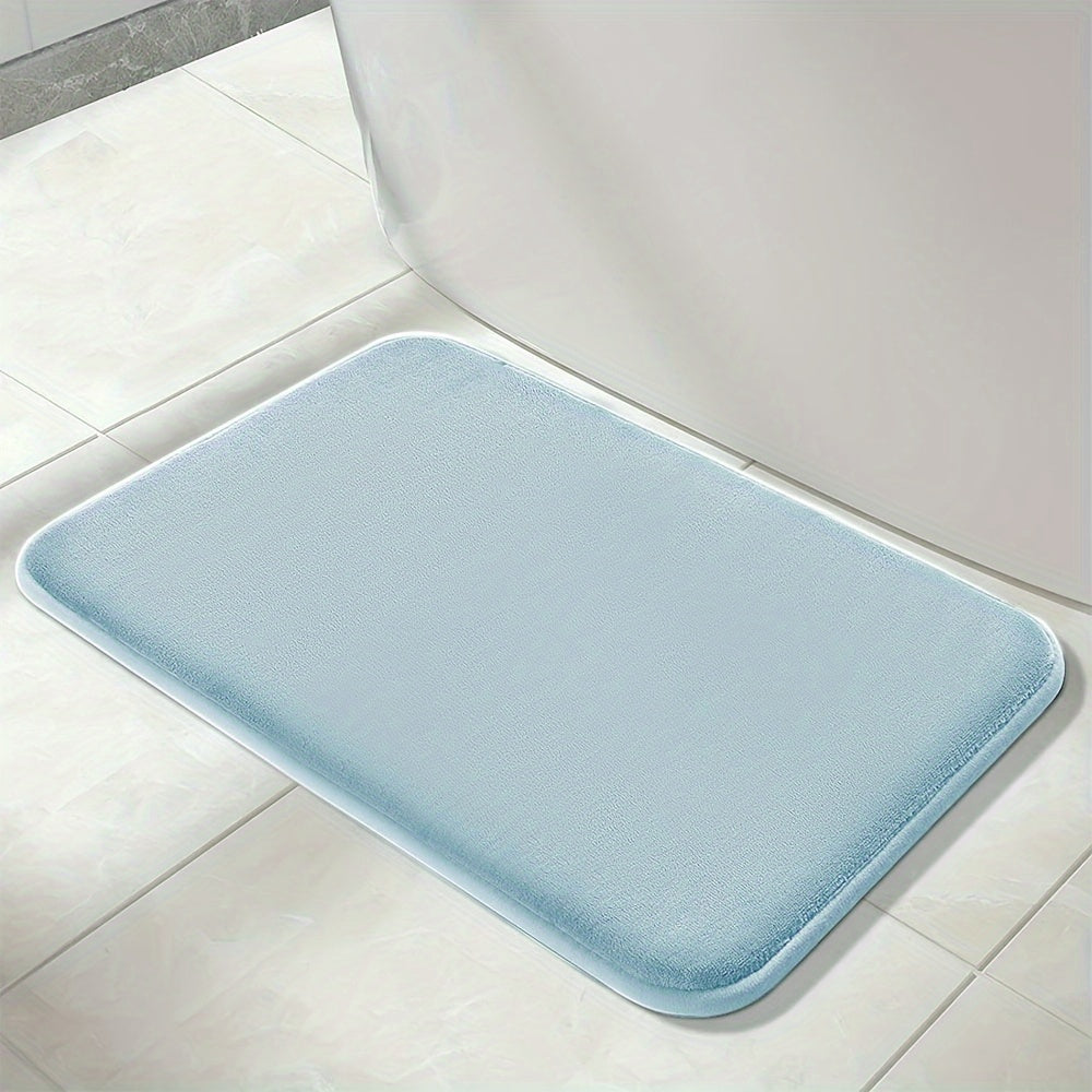 1pc Soft Floor Mat, Absorbent & Quick-drying Kitchen Floor Carpet, Non-slip Entry Doorway Floor Rug, Comfortable Memory Foam Cushioned Bathroom Foot Pad, For Bathroom Bedroom Kitchen Living Room Corrido, Ideal Living Room Supplies, Home Decoration