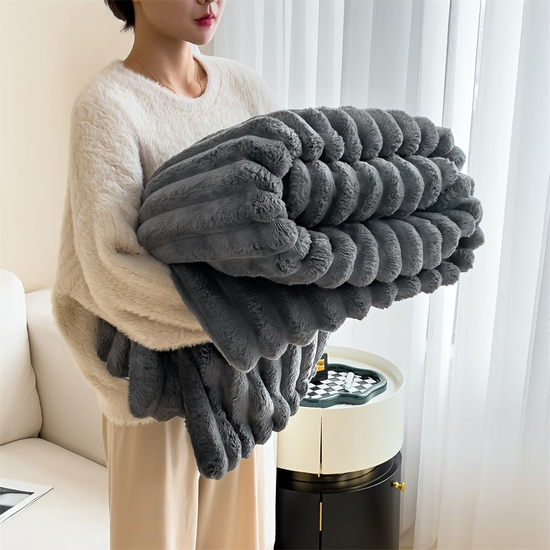 Ultra-Soft Double Luxurious Sofa Blanket