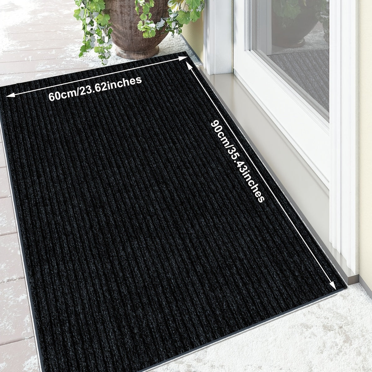 Entryway Mat, Dog Door Mat Indoor Door Mat for Entrance, Non Slip Absorbent Low Profile Front Doormat, Rubber Backing Indoor Outdoor Entrance, Trapping Welcome Mats, Dog Door Mat for Muddy Paws Absorbs Moisture, Washable Mat, Quick Dry mat