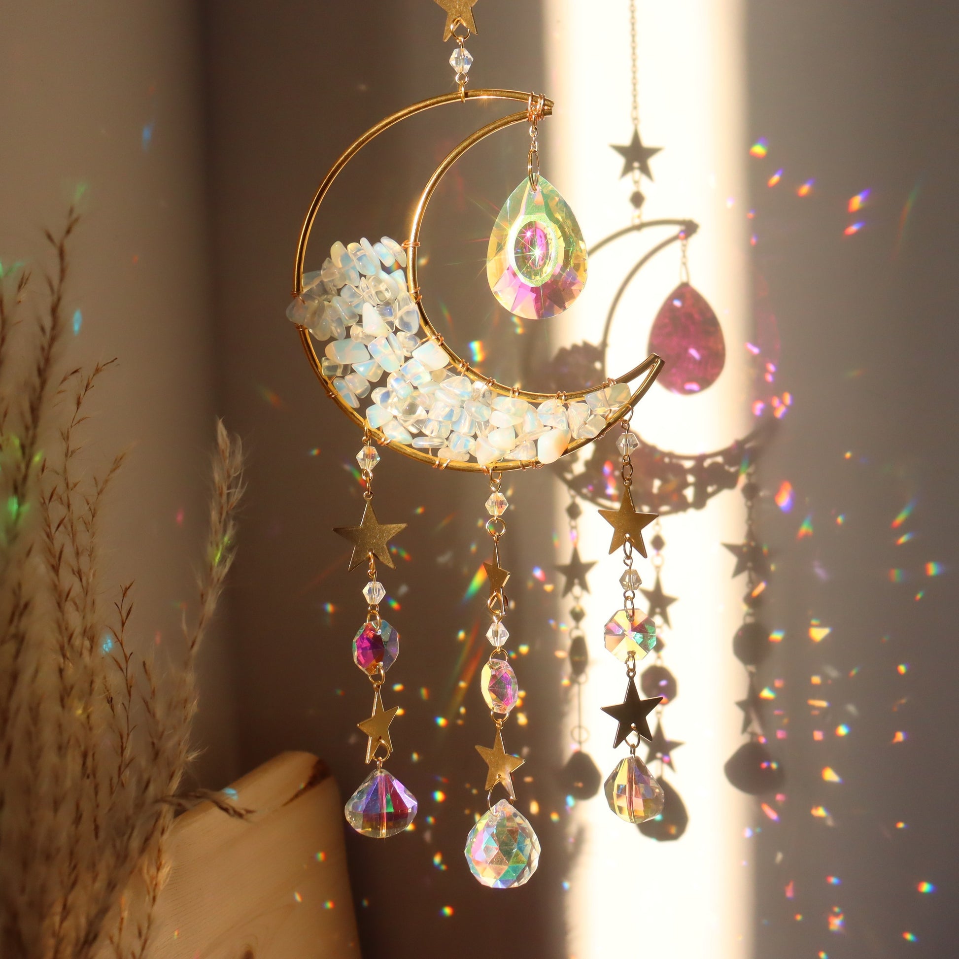 1/7pcs Natural Gravel Hourglass Moon Amethyst Powder Crystal Collection: Green Dongling Egg White Obsidian, Yellow Crystal, Sea Blue Gem