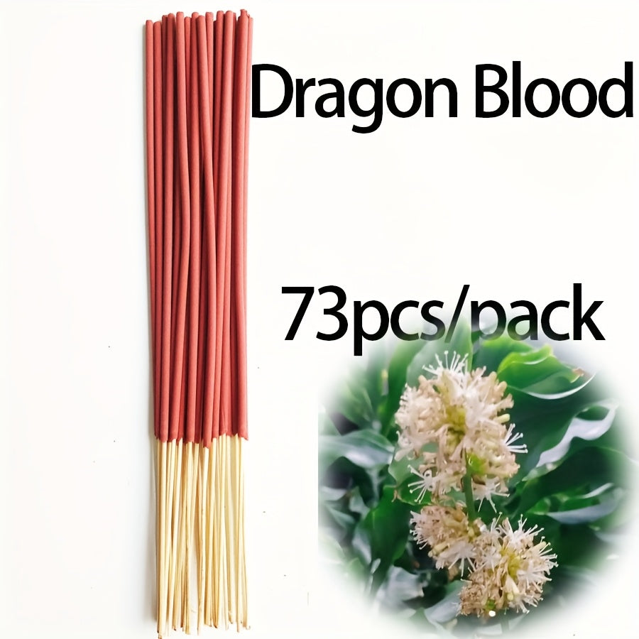 11 Styles of Clean, Low-Powder 22cm Flower and Wooden Handmade Bamboo Sticks Incense, Optional with Jasmine Mint White Sage Rose Lavender Sandalwood Lemongrass Dragon Blood Flower Frankincense Cherry Blossom Vanilla Mixed Scents, Suitable for Home Hotel O
