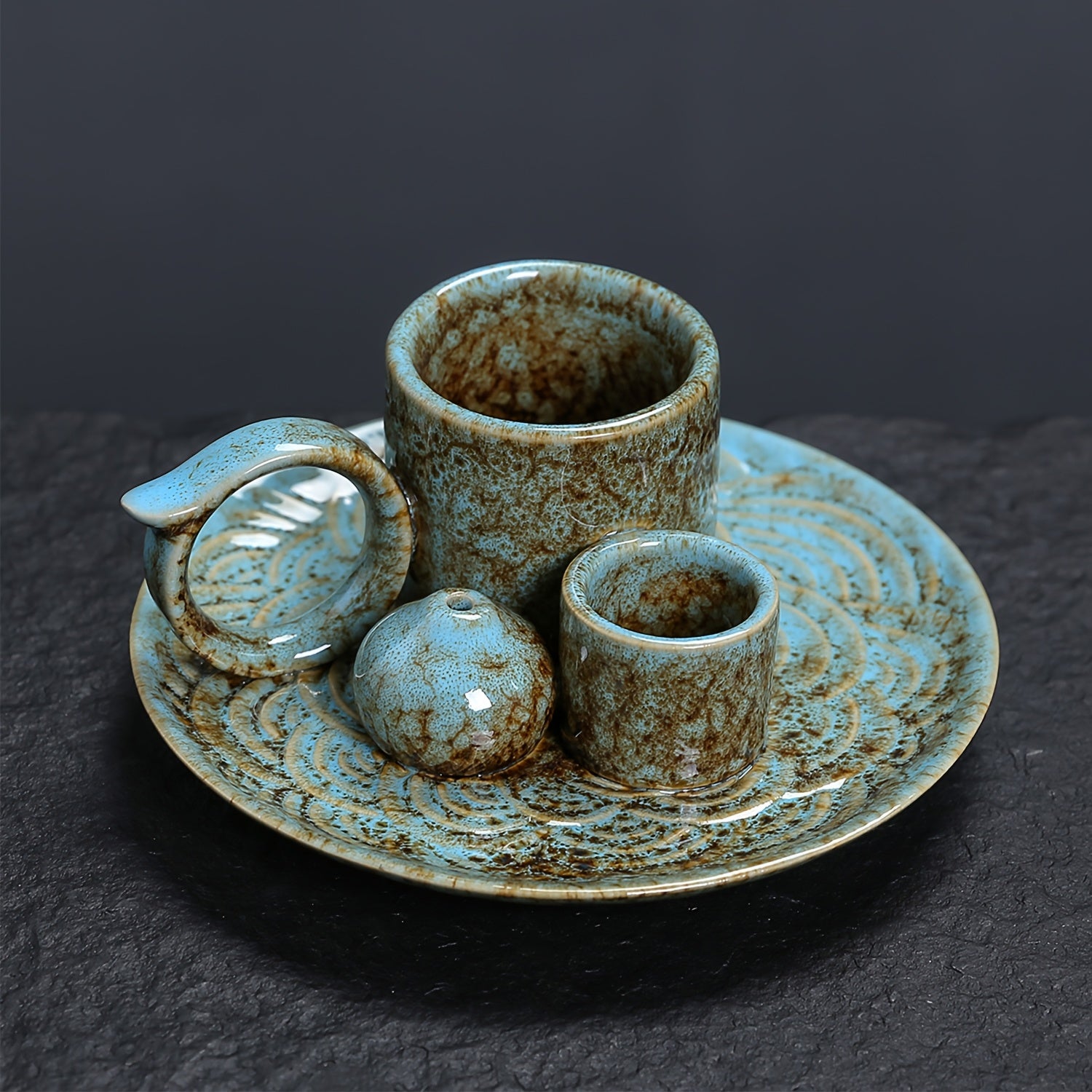 1PC 4 IN 1 Premium Ceramic Incense Burner