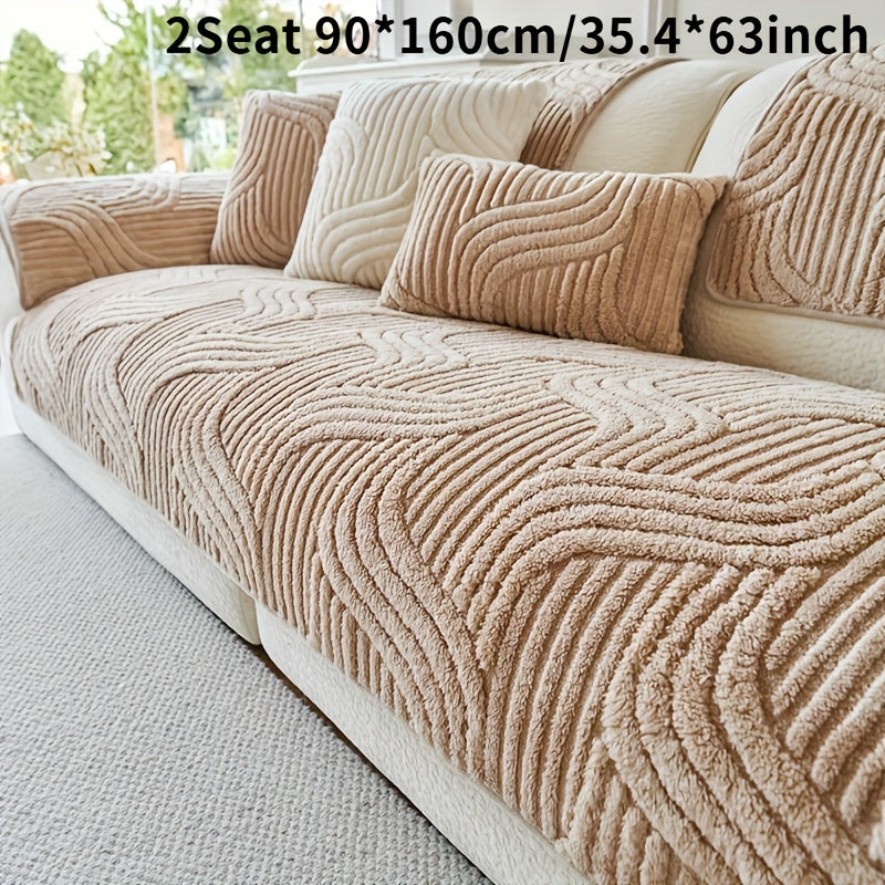 Luxurious Plush Non-Slip Sofa Mat