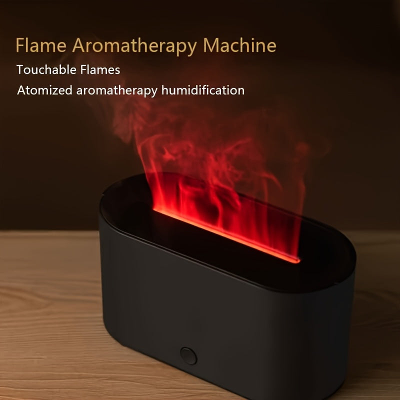 [Ultra-Quiet] Flame Aromatherapy Diffuser | USB-Powered | Ultra-Quiet | Adjustable Brightness | Home Bedrooms & Offices