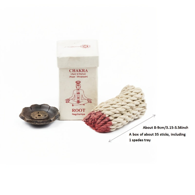 1pc of Nepalese seven chakra rope incense sticks, about 35pcs per pack