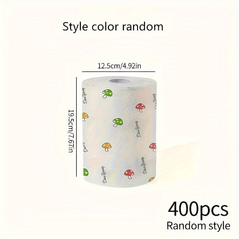 400pcs Washable Kitchen Paper Towels - Absorbent, Non-Stick Oil-Absorbent Roll, Durable Polyester Fabric, Ideal for Kitchen, Car, Living Room, Toilet, Bedroom, Kitchen Cleaning Essentials | Decorative Kitchenware | Washable Fabric