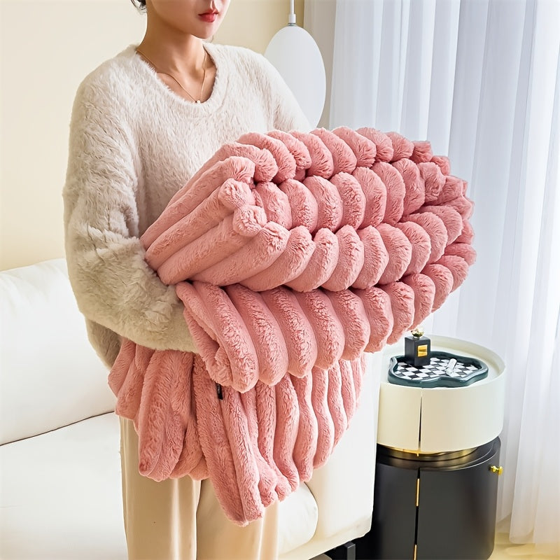 Ultra-Soft Double Luxurious Sofa Blanket
