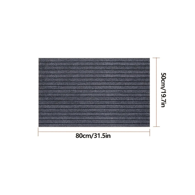 [Non-Slip Doormat] High Quality Non-Slip Striped Doormat | Durable Dust Removal Outdoor Entrance Mat, Easy to Clean, Cuttable Design, Seven Stripes, Absorbent, Halloween Christmas Gift