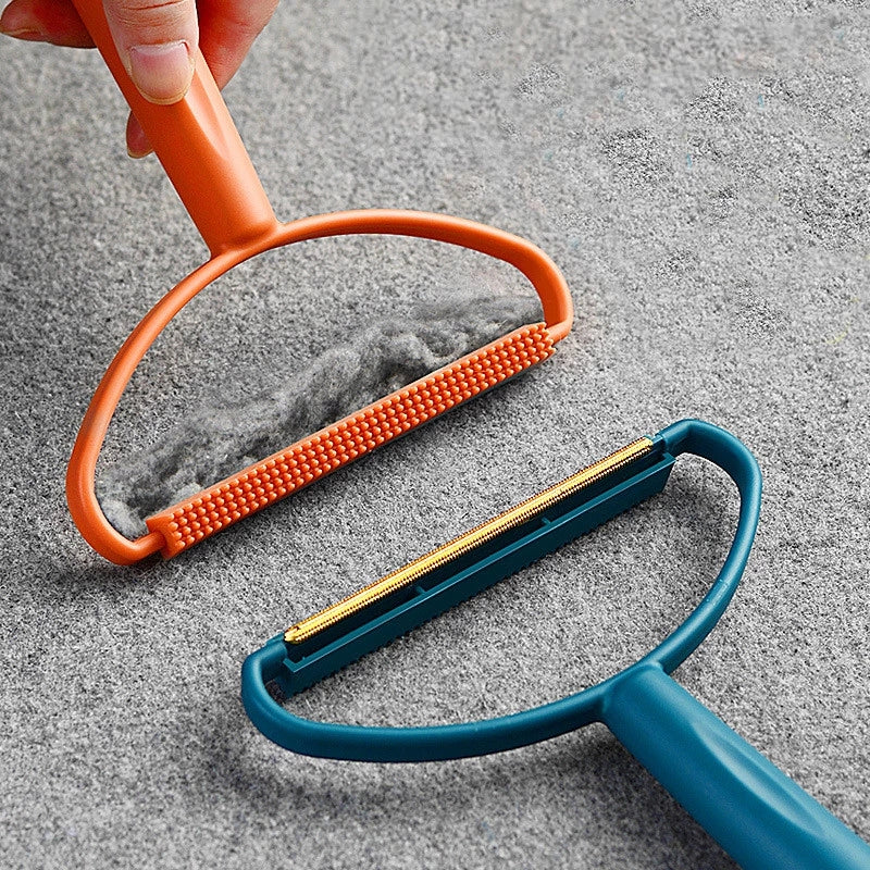 No Electricity Needed Manual Lint Remover - Hard Firmness Reusable Trimmer for Coats, Sweaters, Carpet, Bedding, Pet Supplies - Plastic Handle, Attachment Included
