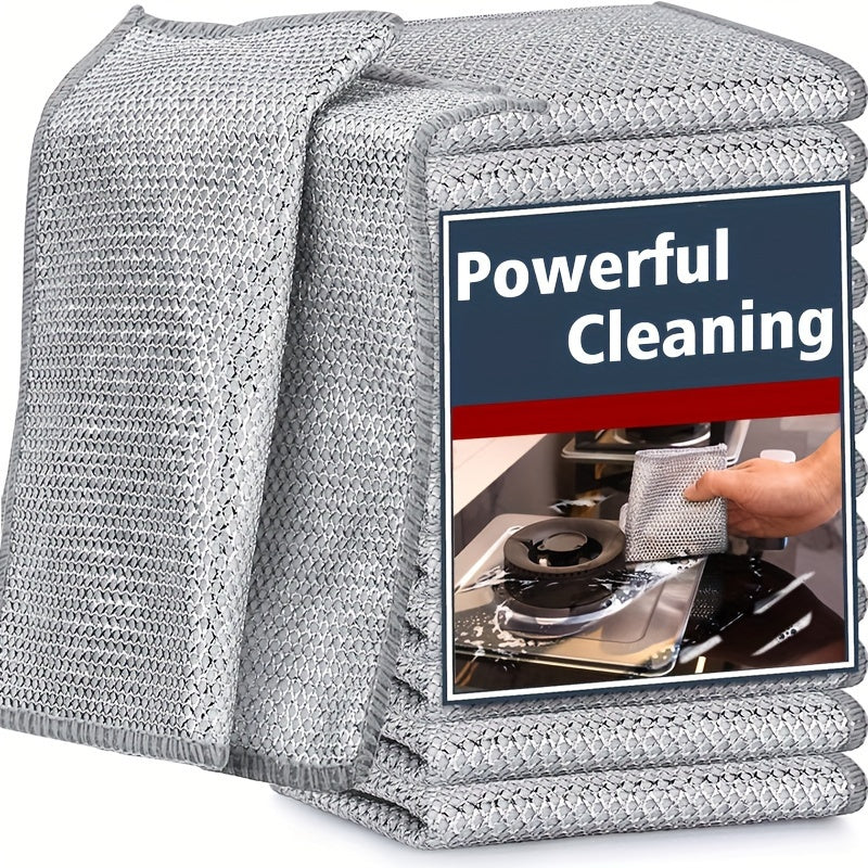 10/20/30pcs Magic Steel Cleaning Pads - Multi-Purpose, Reusable, Non-Stick, Rust Removal, Safe for All Surfaces