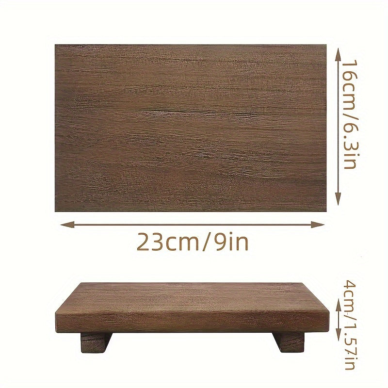 Vintage Wooden Decorative Tray - Small Space-Saving Organizer for Bathroom, Kitchen & Cosmetics Storage - Multi-Purpose Holder for Soap, Lotion Bottles, Plants, Nuts - Ideal for Christmas, Thanksgiving, Home & Party Decor - Available in Pink, Black, White