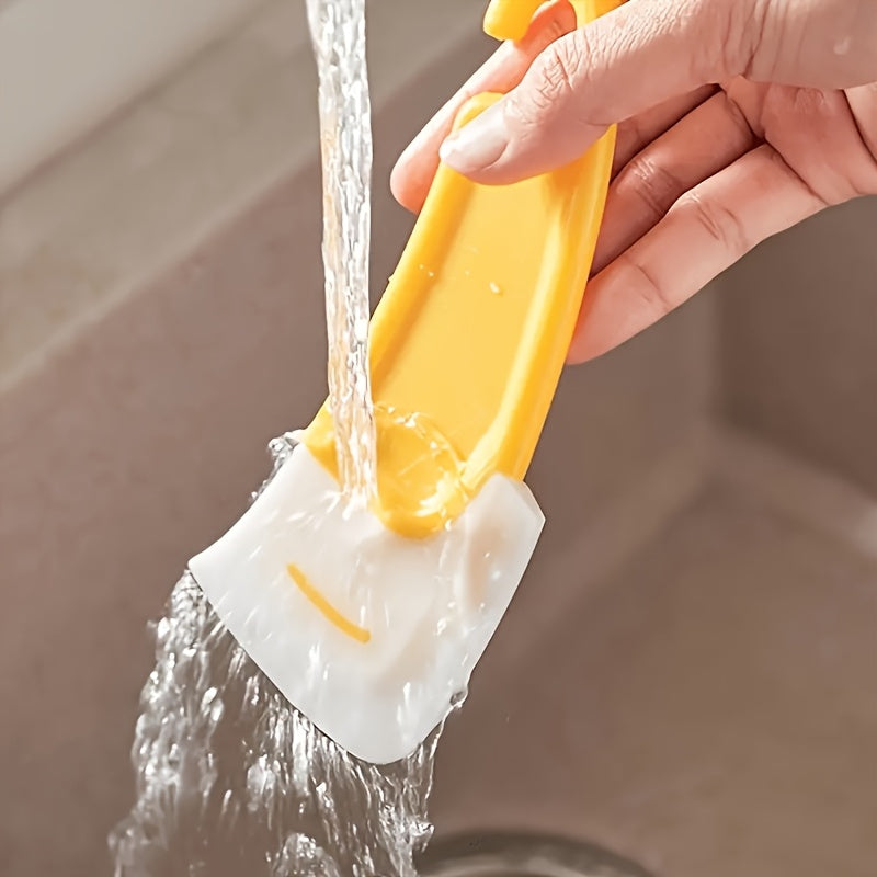 Heat-Resistant Non-Stick Silicone Scraper - 1pc Kitchen Scraper for Cooking & Baking - Easy to Clean, No Electricity Needed