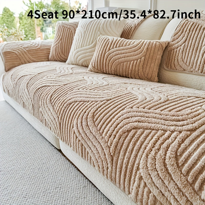 Luxurious Plush Non-Slip Sofa Mat