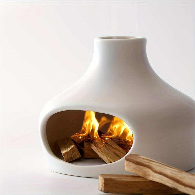 White Ceramic Incense Burner