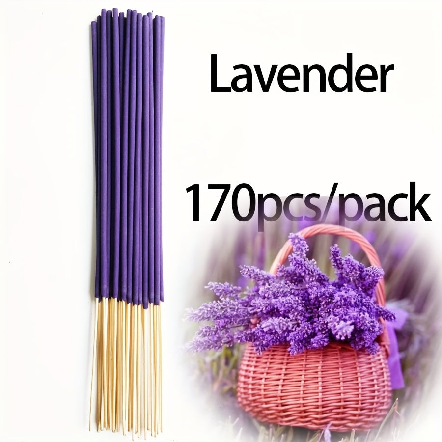 11 Styles of Clean, Low-Powder 22cm Flower and Wooden Handmade Bamboo Sticks Incense, Optional with Jasmine Mint White Sage Rose Lavender Sandalwood Lemongrass Dragon Blood Flower Frankincense Cherry Blossom Vanilla Mixed Scents, Suitable for Home Hotel O