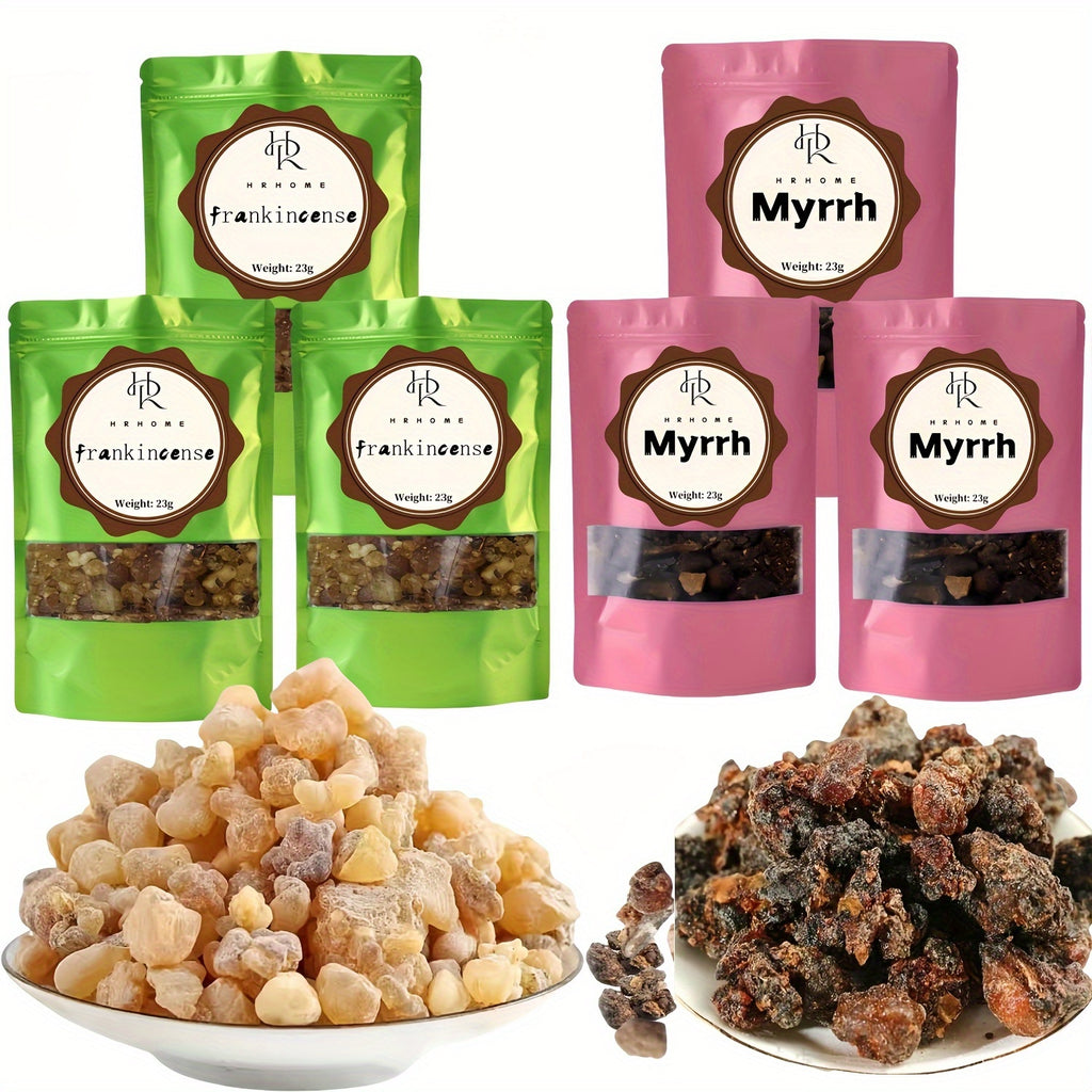 Advanced Somalia Frankincense Resin-Natural Herbal Combination Pack- from Harry Luakchulang|Church Incense|Ruban|for Air Purification, Mental Health, Meditation, Crystal Purification Incense, Suitable for DIY Home Decoration and Spiritual Purification, Pe