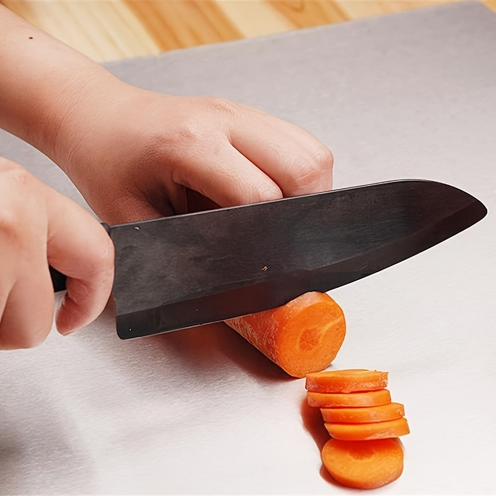 1pc Premium Stainless Steel Cutting Board - Heavy-Duty, Non-Slip, Easy-to-Clean Chopping Block for Meat, Fruits, Vegetables, Bread, and Baking - Ideal Kitchen Essential with Lip for Food Safety - Suitable for Christmas, Halloween, Easter, Hanukkah, Thanks
