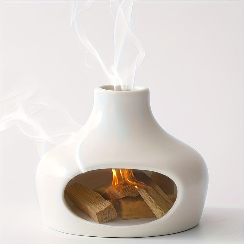 White Ceramic Incense Burner