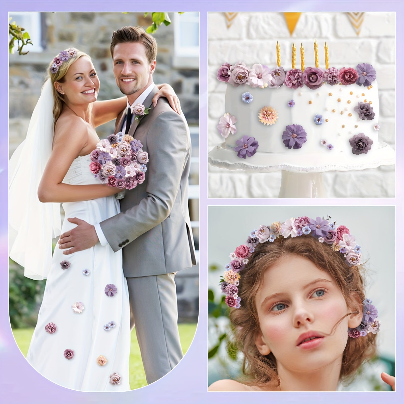 Artificial Rose 20pcs Fake Flower Head Set - For Wedding, Christmas, Home Decorations - Without Container, No Electricity, No Battery - Occasion: Engagement, Halloween, Thanksgiving, Valentine's Day, Graduation - Plant Type: Daisy