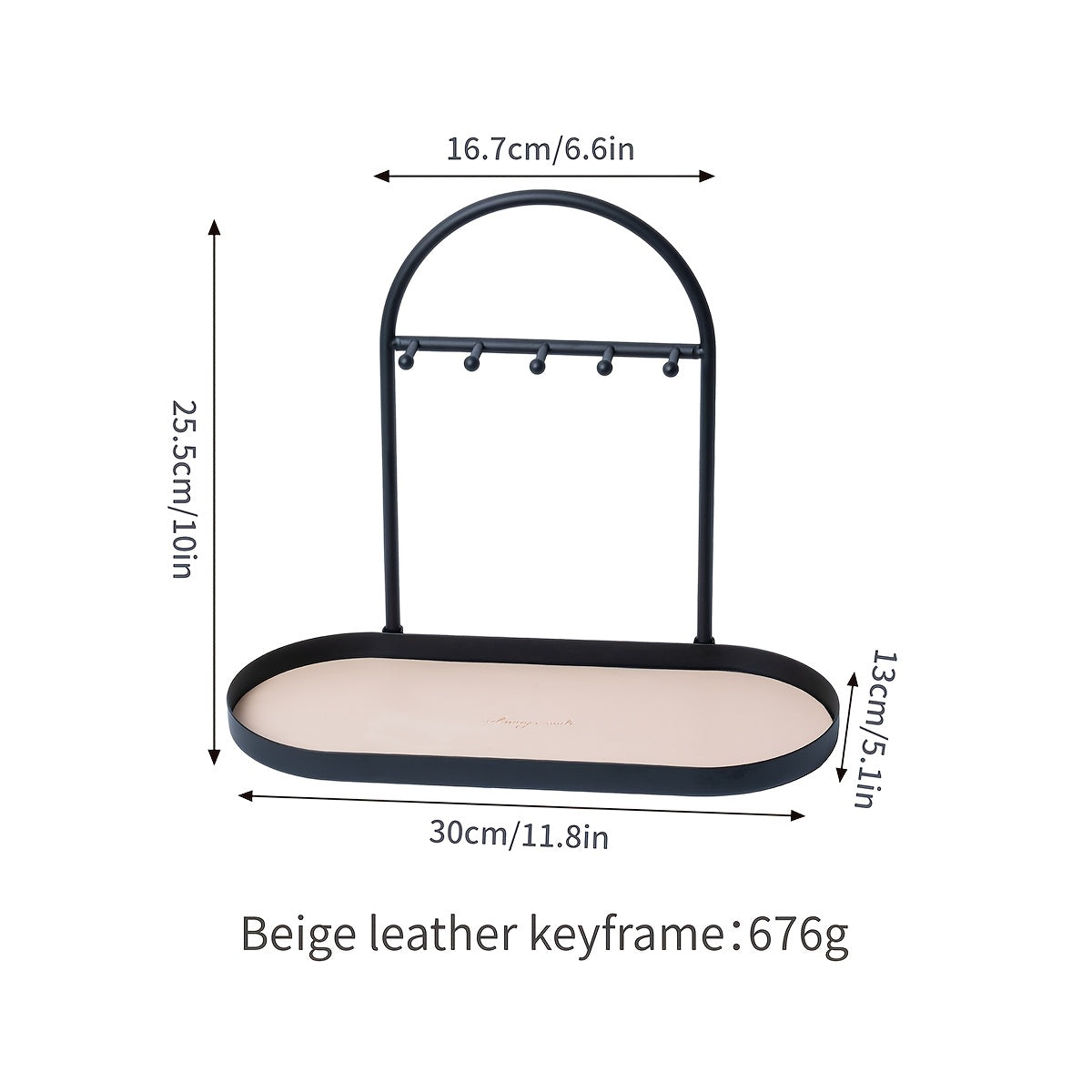 Modern Metal Key Holder & Organizer