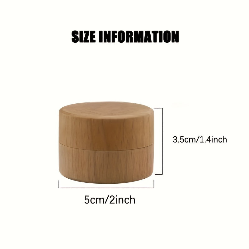 [Wooden First Haircut Memorial Container] 1pc Wooden First Haircut Keepsake Box, Light Beige, Rustic Memorial Container for 'S First Curls, Ideal for Home Decor, Christmas, Halloween Gift