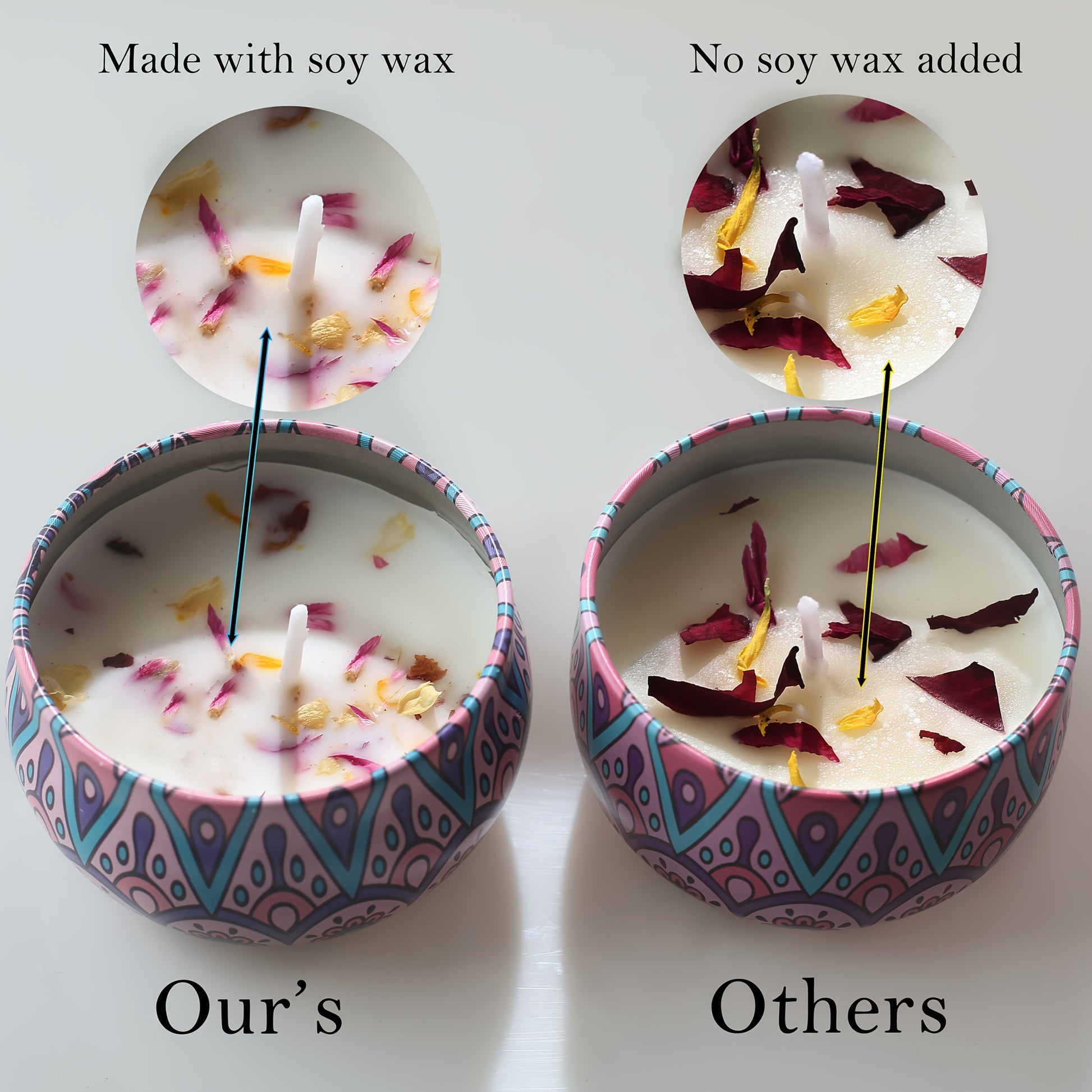 1pc Or 4pcs Bohemian Mandala Style Scented Candles Gift Set for Women, Featuring Four Different Fragrances. Ideal for Women'S Birthdays, Valentine'S Day, Weddings, Anniversaries, Mother'S Day, Thanksgiving And Other Holiday Gifts. Suitable for Spa