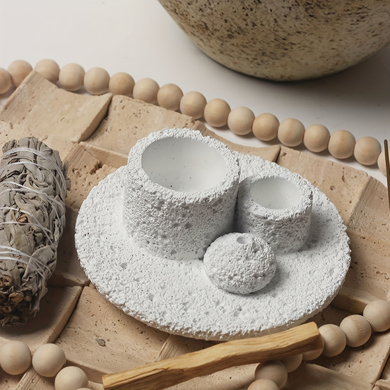 1PC Resin Starry Sky Texture Design Incense Burner