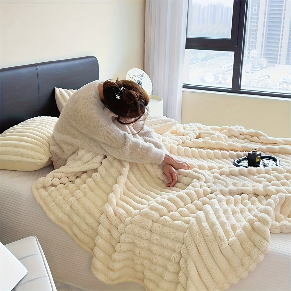 Ultra-Soft Double Luxurious Sofa Blanket
