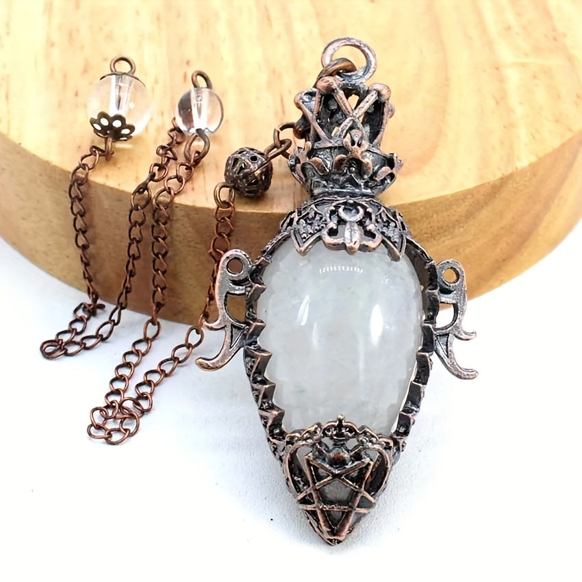 1pc Artificial Crystal Gemstone Hollow Bottle Shape Suitable for Home Fortune Telling Game Quartz Pendant, Ornament Home Office Desktop Decoration Crafts New Year, Valentine's Day, Easter Gift Small Statue Ornaments