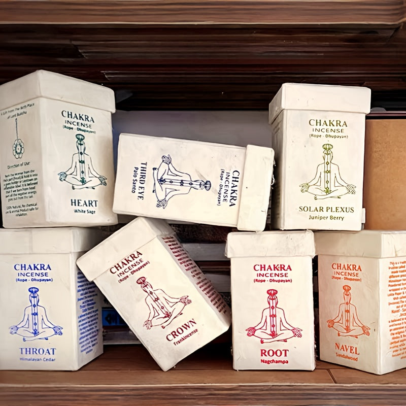 1pc of Nepalese seven chakra rope incense sticks, about 35pcs per pack