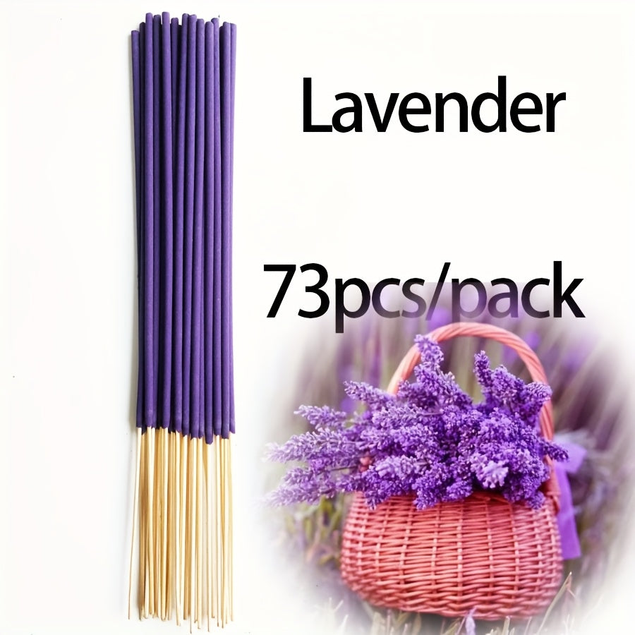 11 Styles of Clean, Low-Powder 22cm Flower and Wooden Handmade Bamboo Sticks Incense, Optional with Jasmine Mint White Sage Rose Lavender Sandalwood Lemongrass Dragon Blood Flower Frankincense Cherry Blossom Vanilla Mixed Scents, Suitable for Home Hotel O
