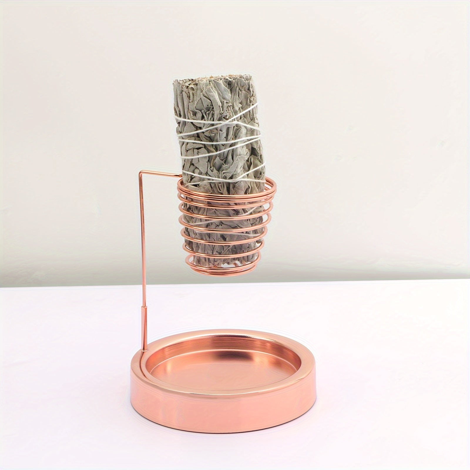1pc Thick Base Metal Sage Incense Burner with Anti-Slip Pads