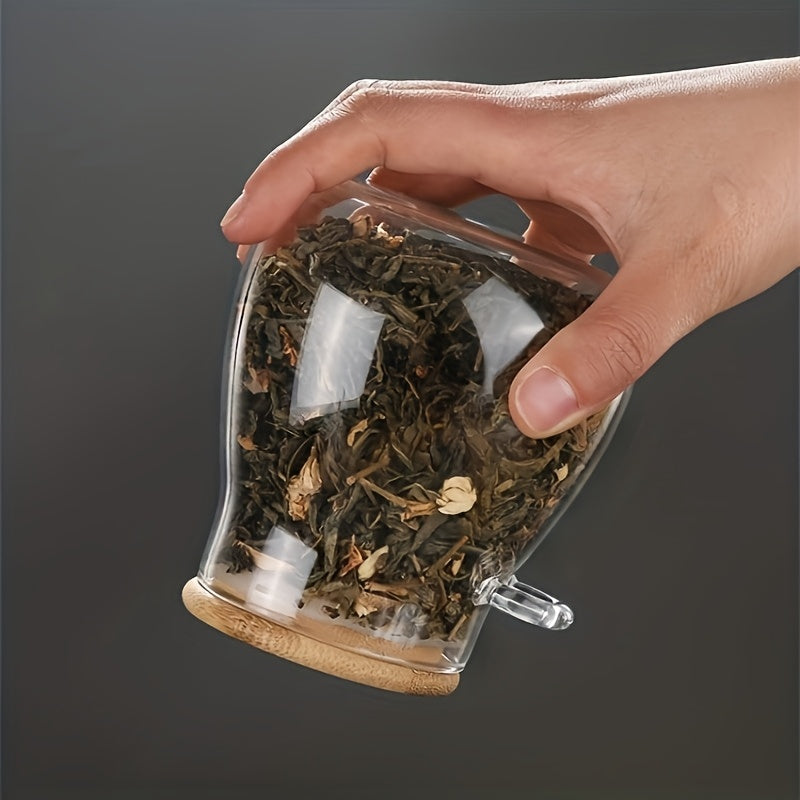 2pcs (jar+spoon)1 Set: Sealed Glass Storage Jar with Spoon - Perfect for Coffee, Sugar, Tea, Salt, Candy and Spices | Ideal Kitchen Organizer for Home, Restaurant and Food Truck