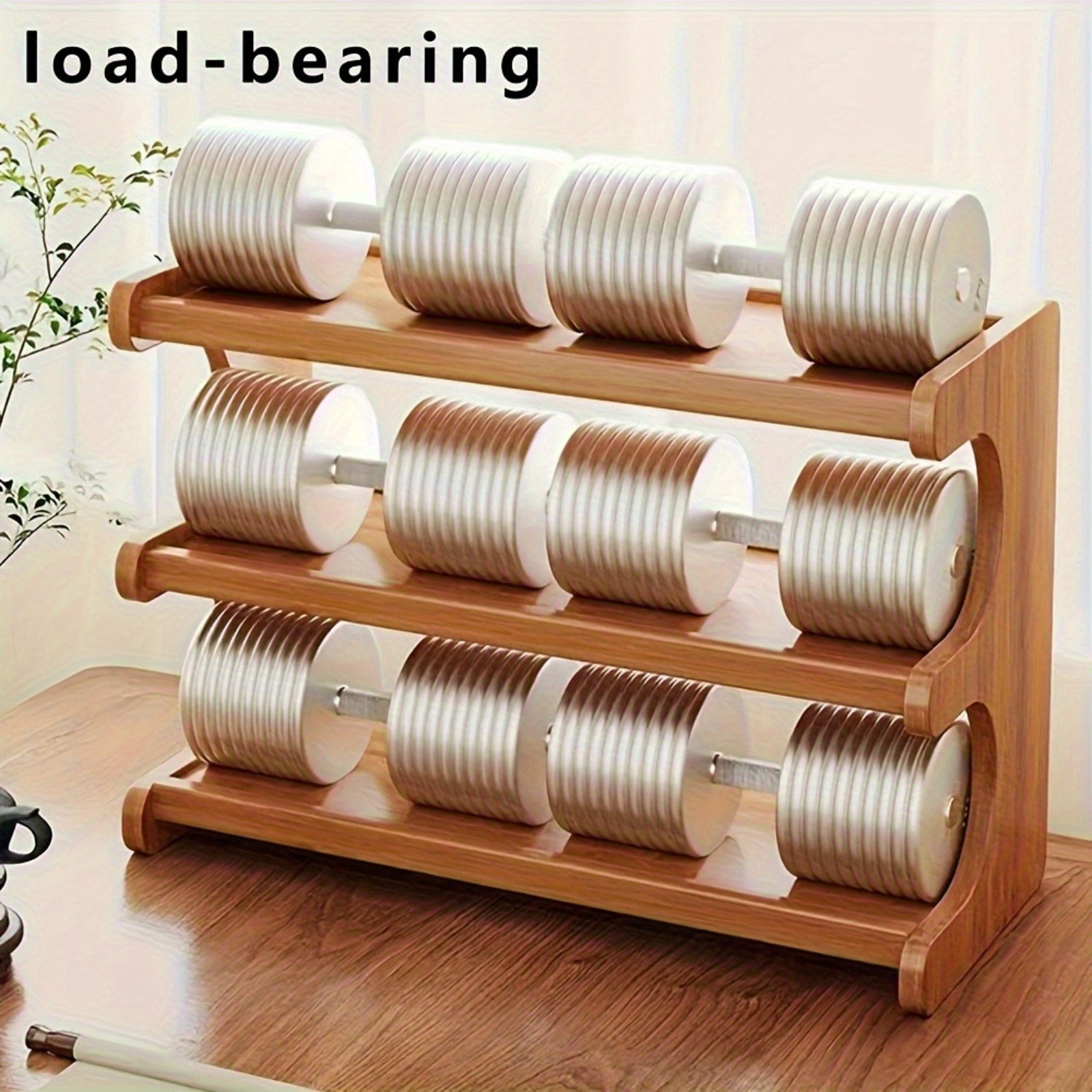 Vintage Wooden Kitchen Organizer Rack