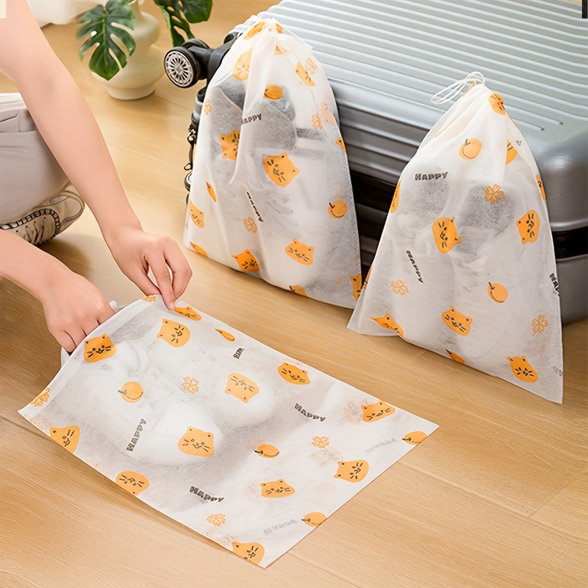 [10pcs Dustproof Shoe Storage] 10pcs Set Hanging Shoe Storage Bags - Stylish, Dustproof & Moisture-Resistant Organizer for Small to Large Shoes, Perfect for Home & Kitchen, Hanging Shoe Organizers