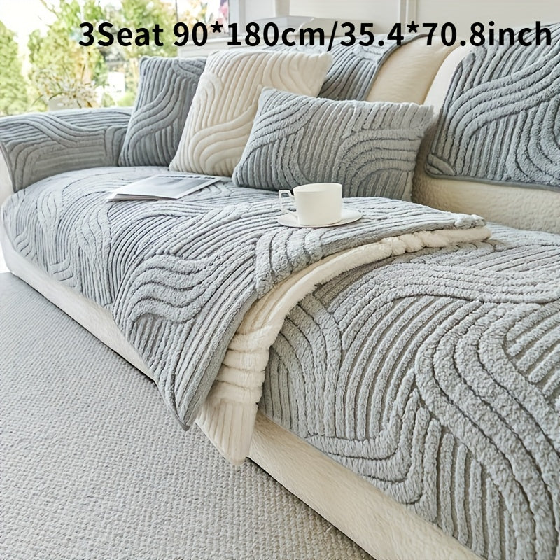 Luxurious Plush Non-Slip Sofa Mat