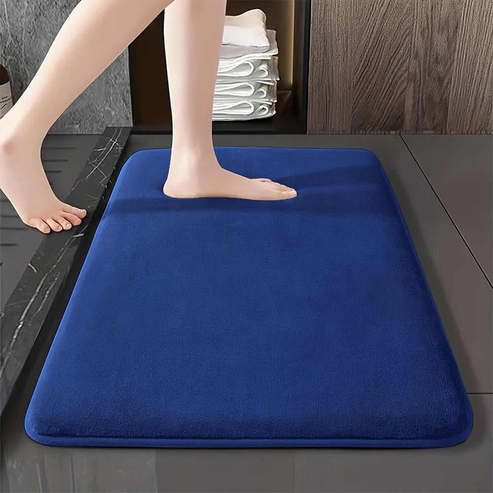 1pc Soft Floor Mat, Absorbent & Quick-drying Kitchen Floor Carpet, Non-slip Entry Doorway Floor Rug, Comfortable Memory Foam Cushioned Bathroom Foot Pad, For Bathroom Bedroom Kitchen Living Room Corrido, Ideal Living Room Supplies, Home Decoration