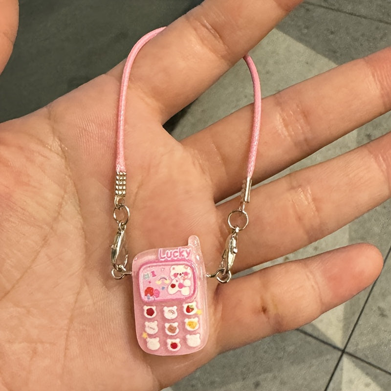 Cute Colorful Cartoon Animal Mobile Phone keychain Creative Funny Pendant Bag Hanging Accessories Gift