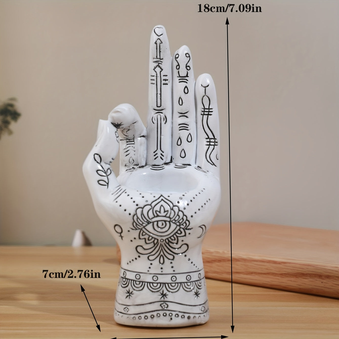 Pair of Handcrafted Resin Incense Holders