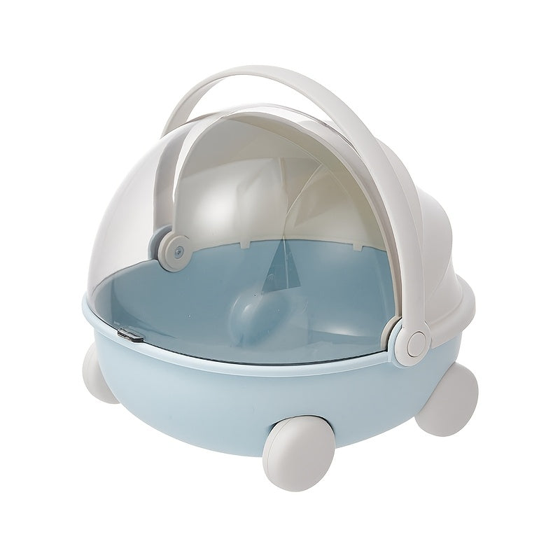 Portable Circular Carry Cradle - Labubu-Compatible Breathable Mesh Sleep Pod with High Quality Design & Shoulder Strap for Collectible Dolls, Action Figures, Travel, Home Storage, Collectible Storage